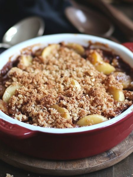 crumble poire chocolat facile