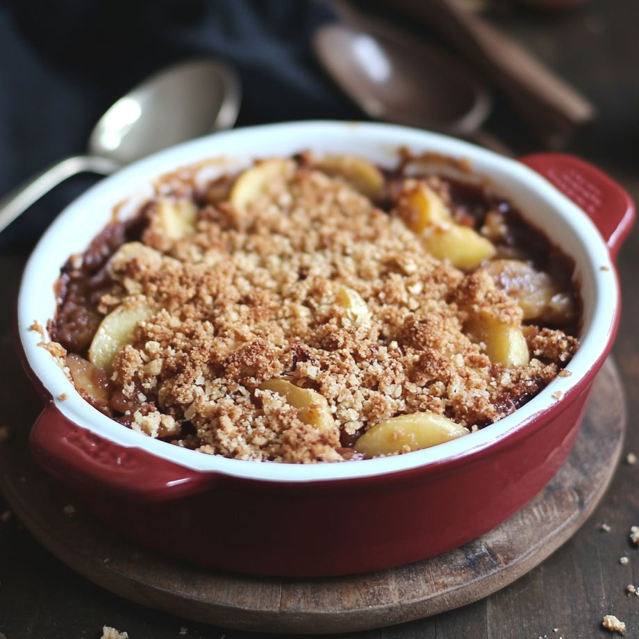 crumble poire chocolat facile