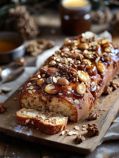 Pain d'épices aux fruits secs et au miel