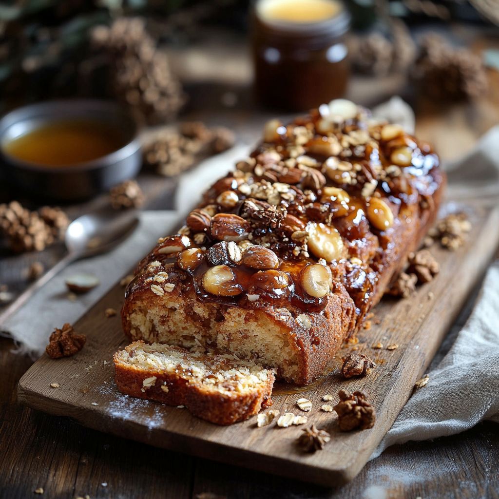 Pain d'épices aux fruits secs et au miel