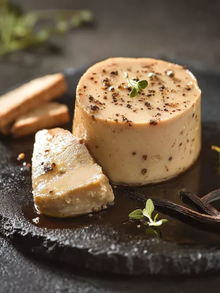 Foie gras mi-cuit à la vanille