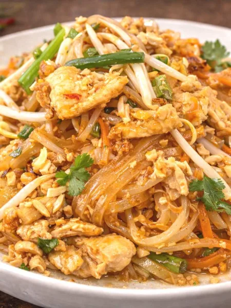 Pad thaï poulet