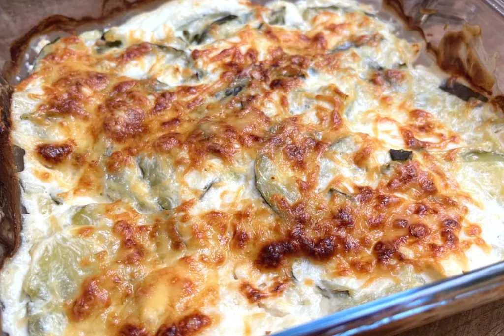 Gratin courgette feta
