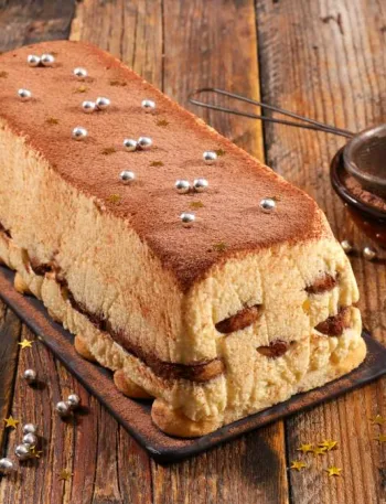 Bûche de Noël façon tiramisu