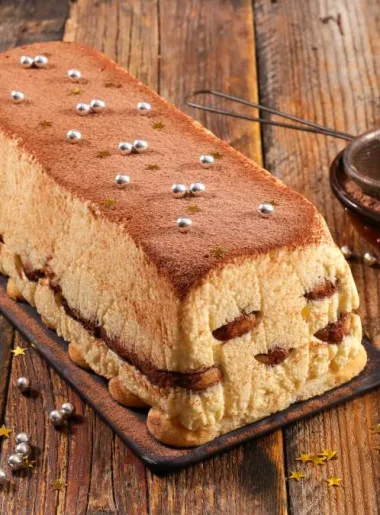Bûche de Noël façon tiramisu