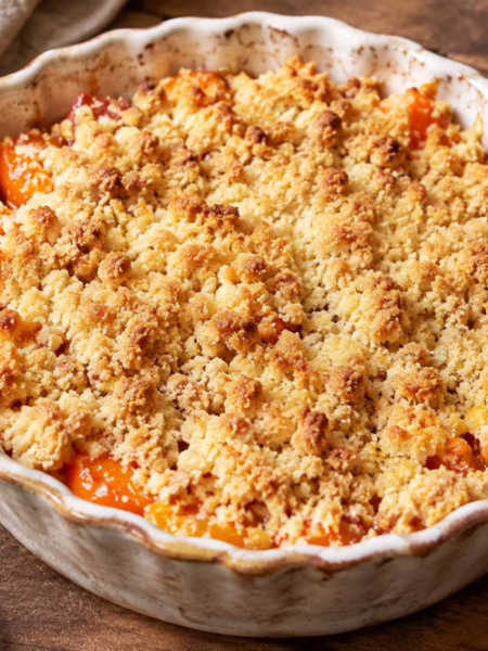 Crumble aux abricots